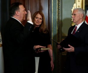 Vice President Pence swears in Pompeo as CIA director