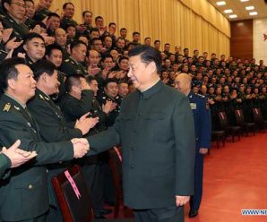 Xi urges continued efforts to build strong military