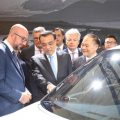 Premier gets up close and personal with new car in Belgium