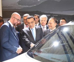 Premier gets up close and personal with new car in Belgium