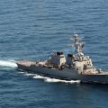US warship collides with merchant vessel east of Singapore