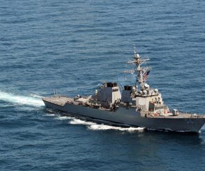 US warship collides with merchant vessel east of Singapore