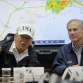 Trump surveys devastated Texas as Harvey rages on