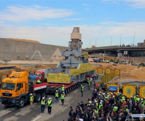 Egypt moves Ramses II statue to Grand Egyptian Museum’s atrium for later soft opening