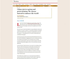 The Daily Telegraph Publishes a Signed Article by Ambassador Liu Xiaoming Entitled A More Open China Helps the Whole World