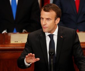 Macron shows differences with Trump in address to Congress